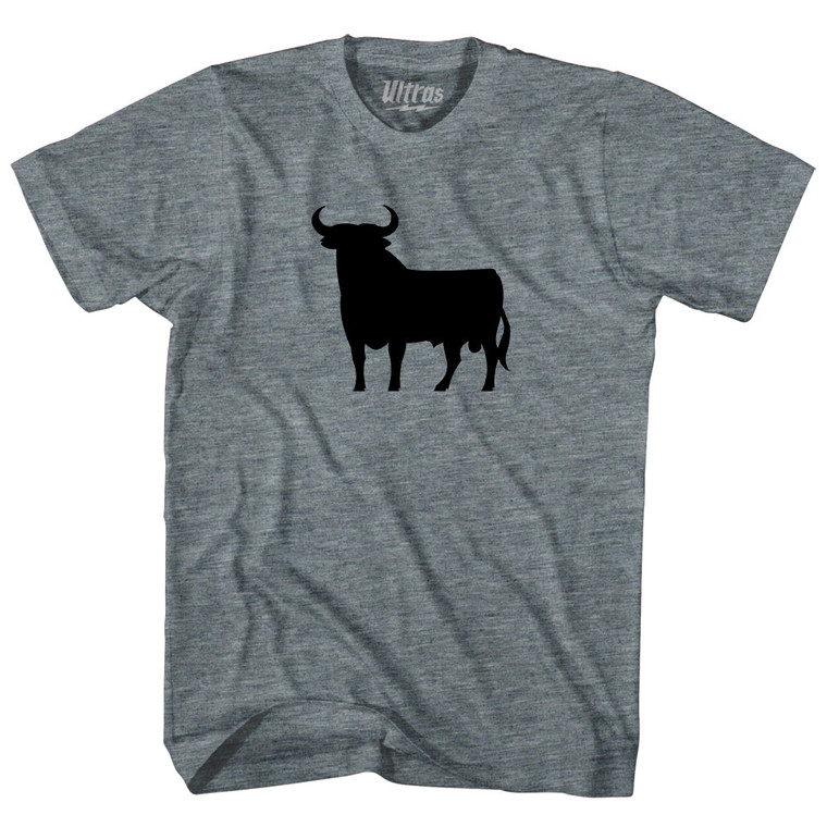 Spain Black Bull Youth Tri-Blend T-shirt - Athletic Grey