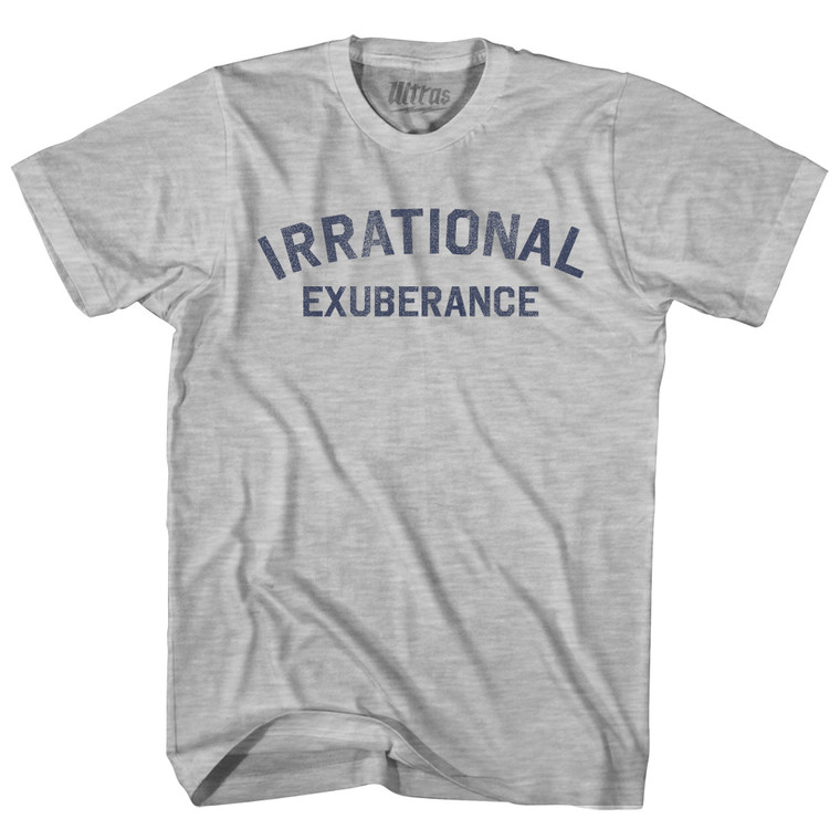 Irrational Exuberance Womens Cotton Junior Cut T-Shirt - Grey Heather