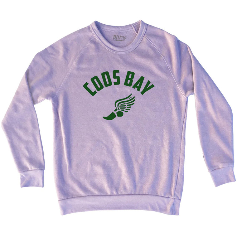 Prefontaine Coos Bay Running Wings Adult Tri-Blend Sweatshirt - Pink