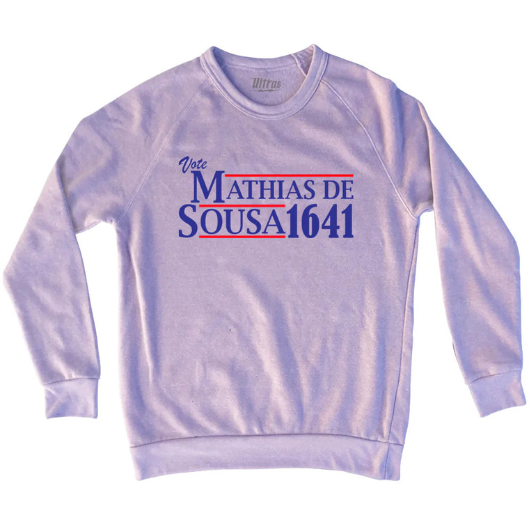 Vote Mathias de Sousa 1641 Adult Tri-Blend Sweatshirt - Pink