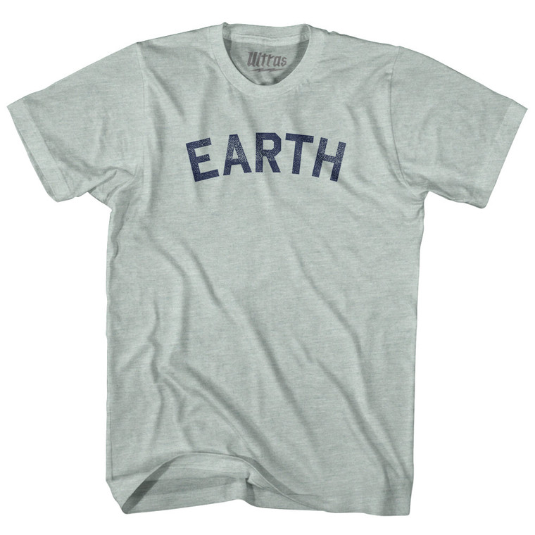 Earth Adult Tri-Blend T-shirt - Athletic Cool Grey