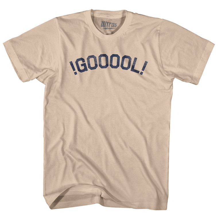 !GOOOOL! Soccer Adult Cotton T-shirt - Creme