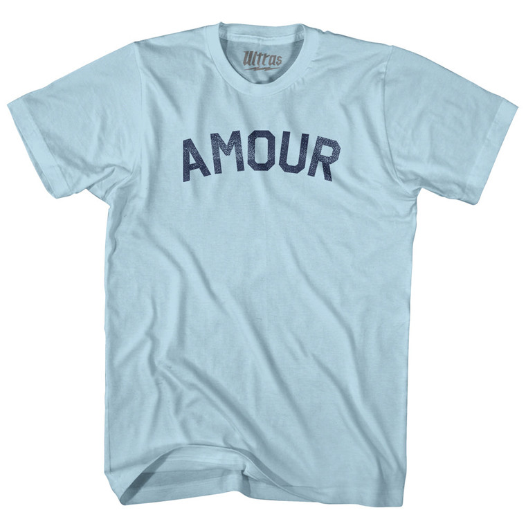 Amour Adult Cotton T-shirt - Light Blue