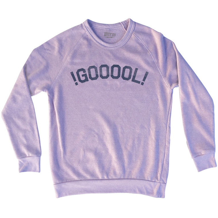 !GOOOOL! Soccer Adult Tri-Blend Sweatshirt - Pink