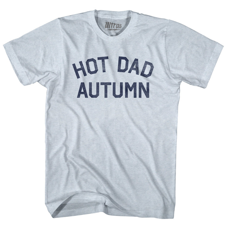 Hot Dad Autumn Adult Tri-Blend T-shirt - Athletic White