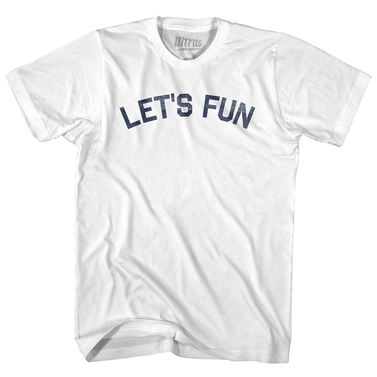 Let's Fun Womens Cotton Junior Cut T-Shirt - White