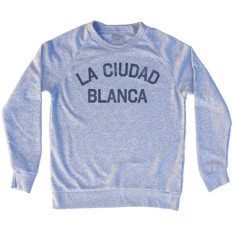 La Ciudad Blanca Adult Tri-Blend Sweatshirt - Heather Grey