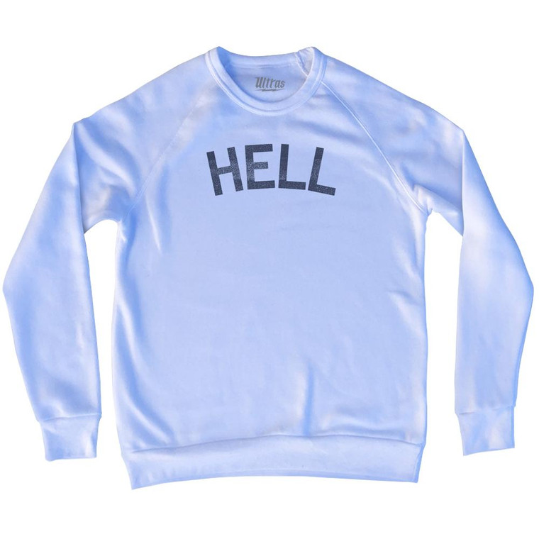 Hell Adult Tri-Blend Sweatshirt-White