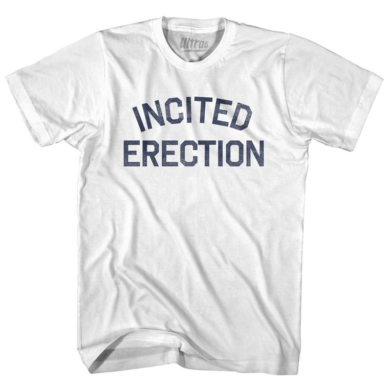 Incited Erection Womens Cotton Junior Cut T-Shirt - White