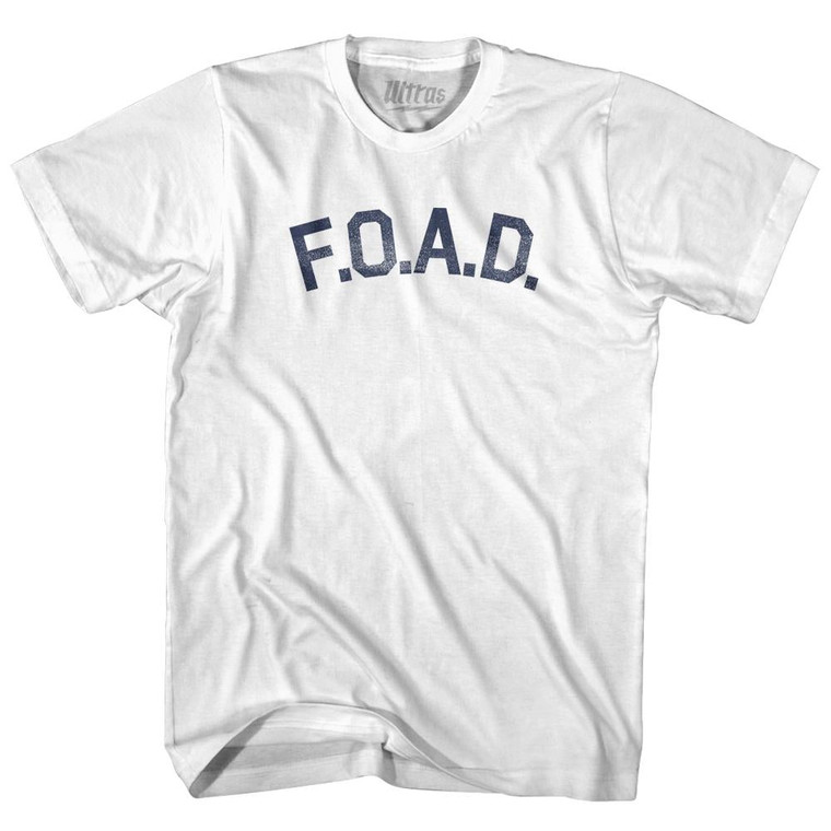 Foad Womens Cotton Junior Cut T-Shirt - White