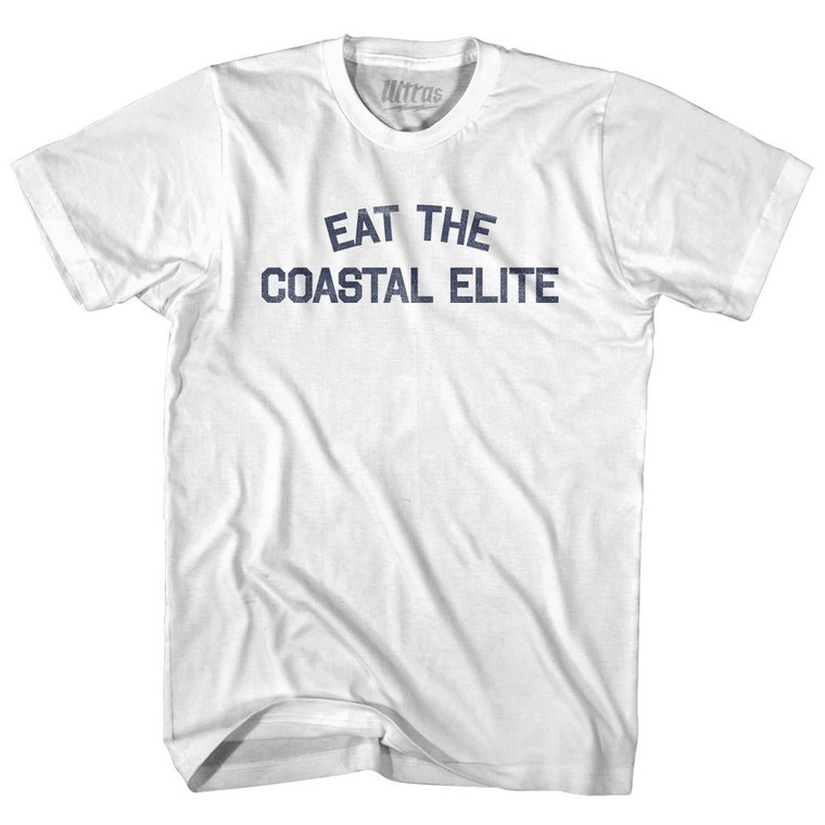 Eat The Coastal Elite Womens Cotton Junior Cut T-Shirt - White