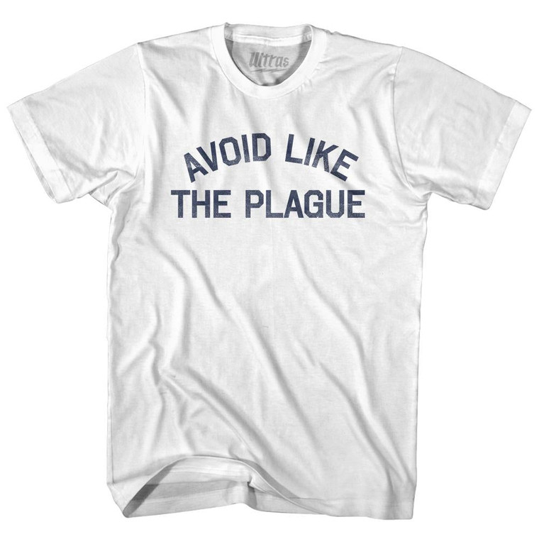 Avoid Like The Plague Womens Cotton Junior Cut T-Shirt - White