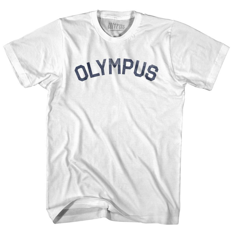 Olympus Adult Cotton T-Shirt-White