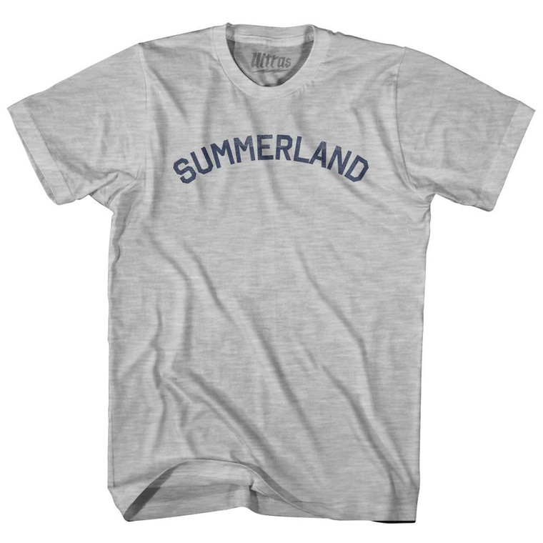 Summerland Adult Cotton T-Shirt-Grey Heather