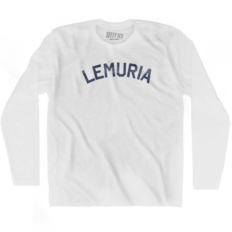 Lemuria Adult Cotton Long Sleeve T-Shirt - White