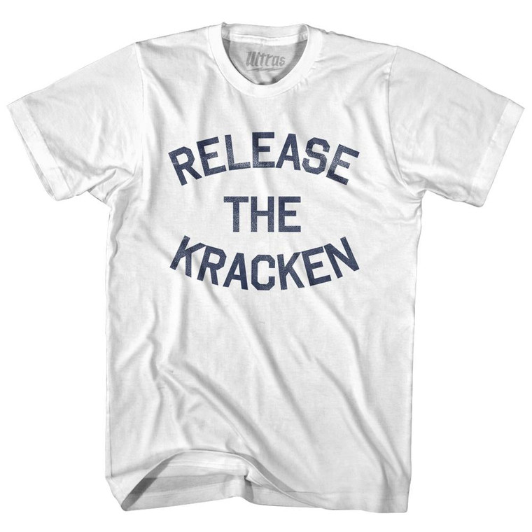 Release The Kracken Womens Cotton Junior Cut T-Shirt - White