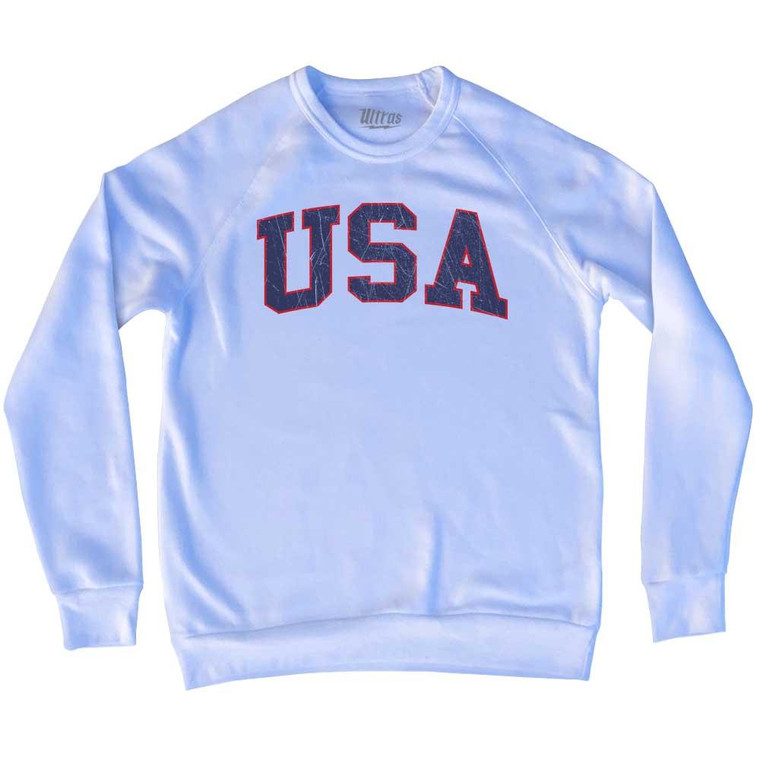 USA Bold Adult Tri-Blend Sweatshirt - White
