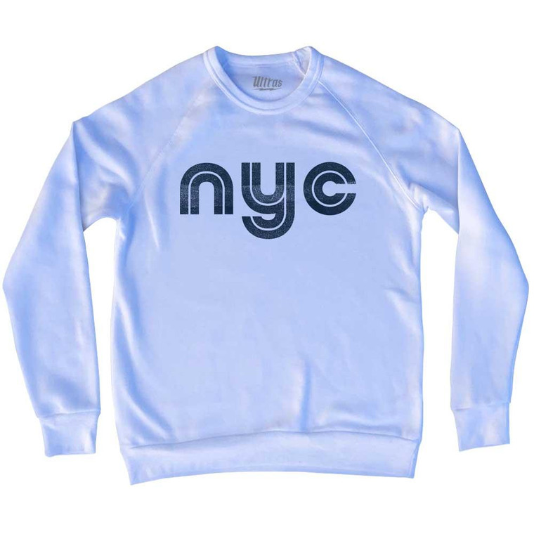 Nyc Adult Tri-Blend Sweatshirt - White