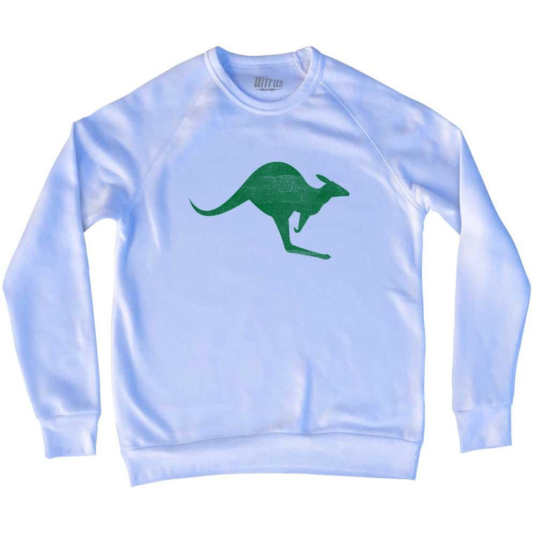 Kangaroo Adult Tri-Blend Sweatshirt - White