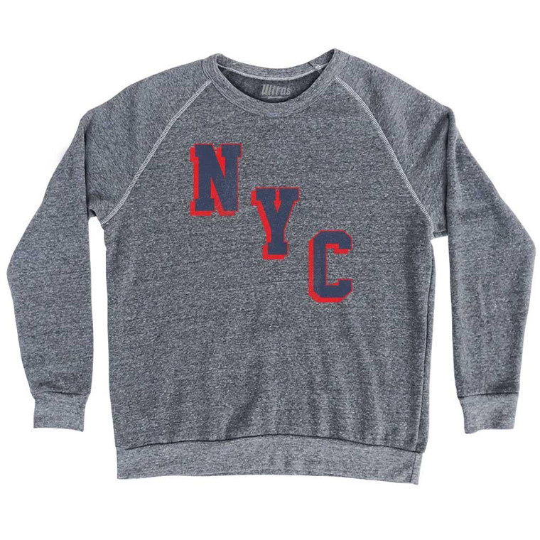 Nyc Miracle Adult Tri-Blend Sweatshirt - Athletic Grey