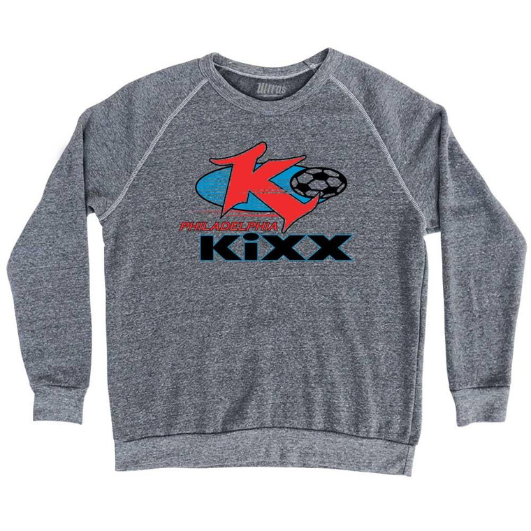 Philadelphia Kixx Adult Tri-Blend Sweatshirt - Athletic Grey