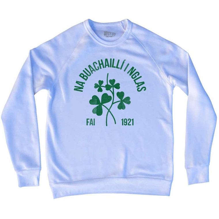 Ireland Na Buachailli I Nglas Adult Tri-Blend Sweatshirt - White