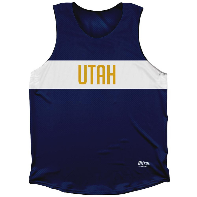 Utah Finish Line Athletic Tank Top - Navy