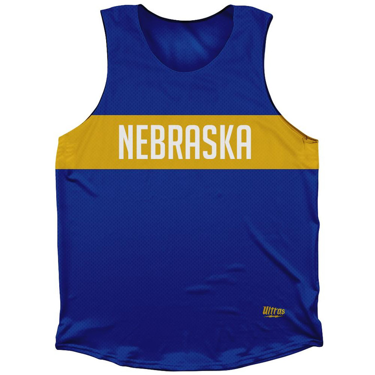 Nebraska Finish Line Athletic Tank Top-Blue