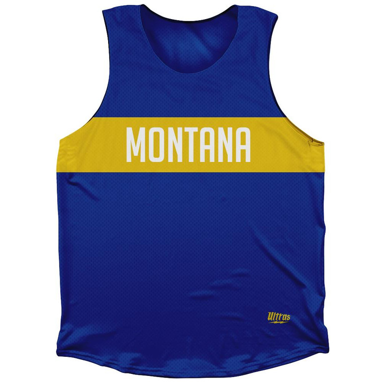 Montana Finish Line Athletic Tank Top-Blue