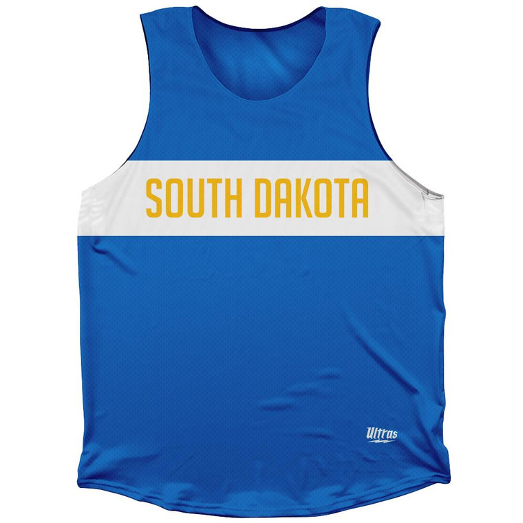 South Dakota Finish Line Athletic Tank Top-Blue