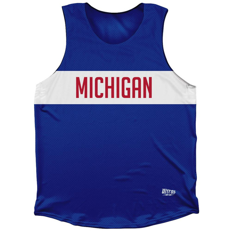 Michigan Finish Line Athletic Tank Top-Blue