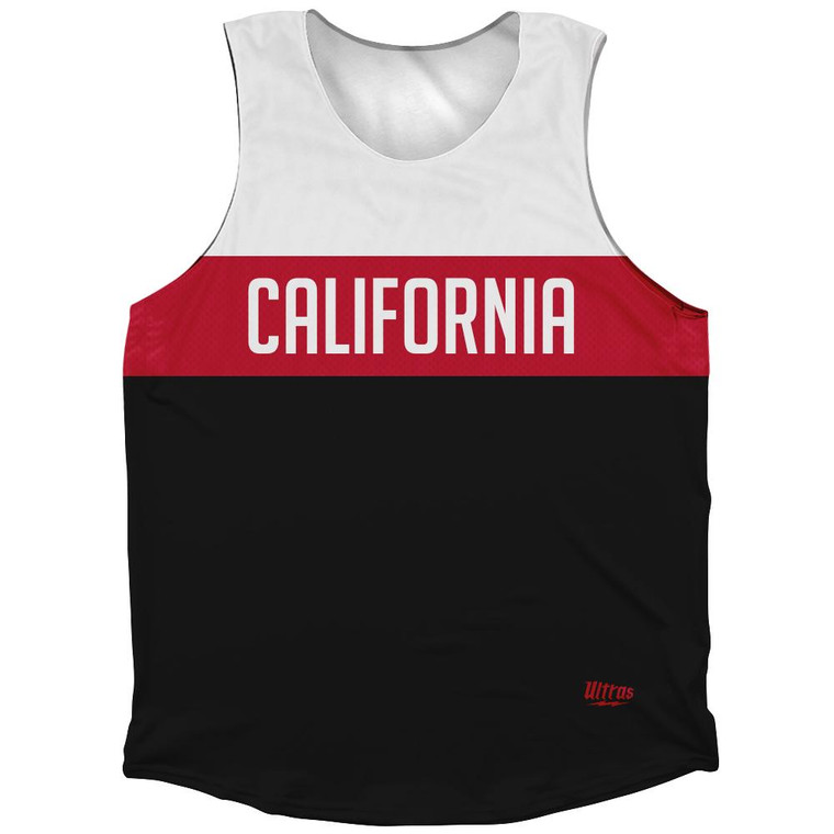 California Finish Line Athletic Tank Top-Black