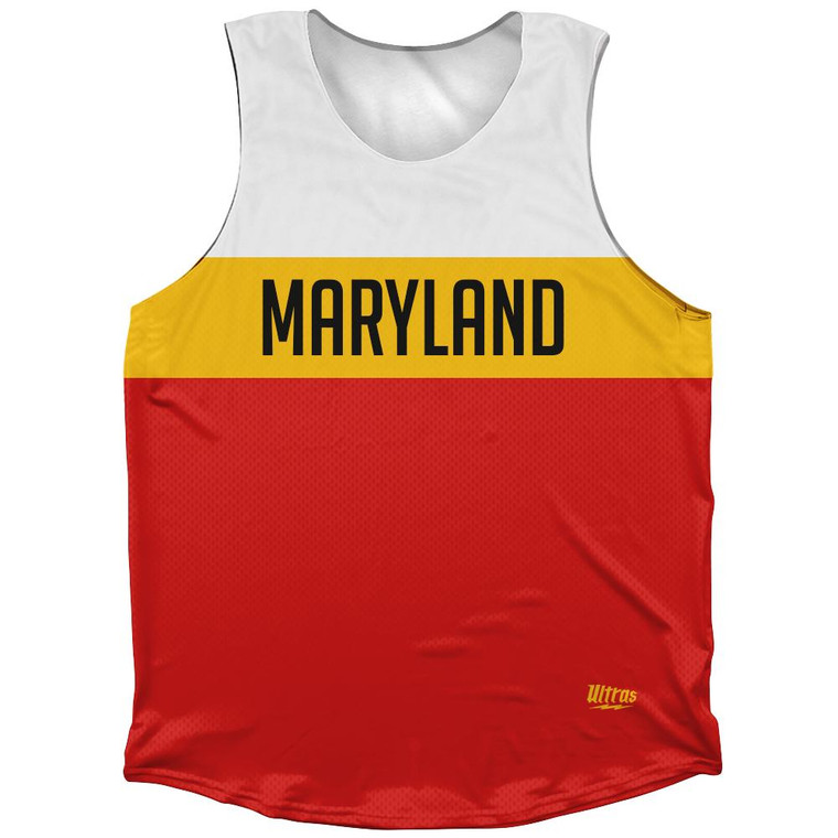 Maryland Finish Line Athletic Tank Top-Red