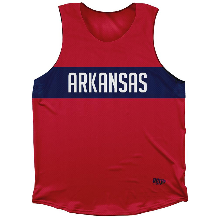 Arkansas Finish Line Athletic Tank Top-Red