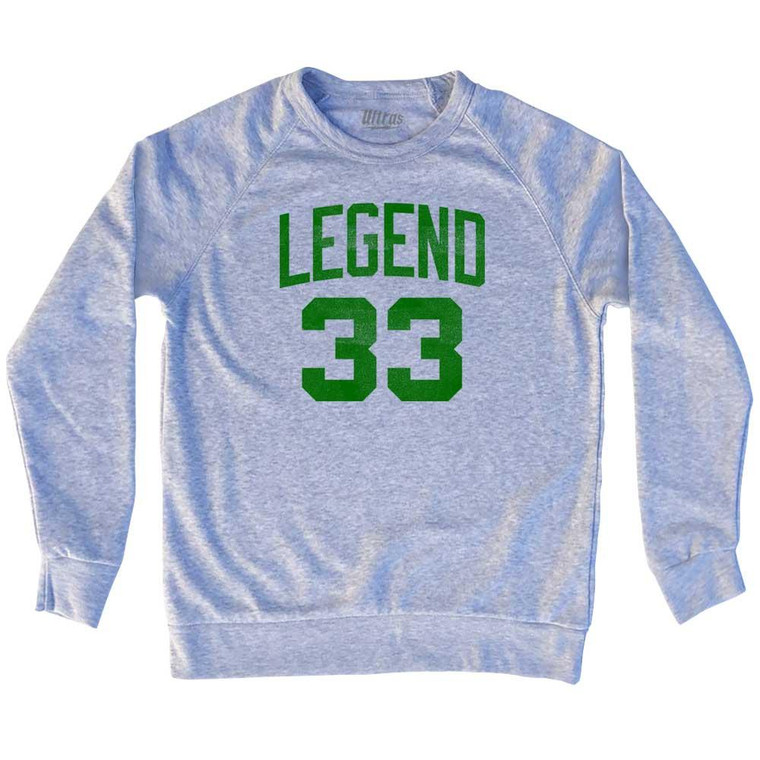 Boston Legend 33 Adult Tri-Blend Sweatshirt - Heather Grey