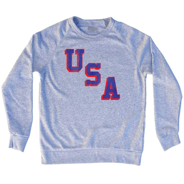 USA Miracle Adult Tri-Blend Sweatshirt - Heather Grey