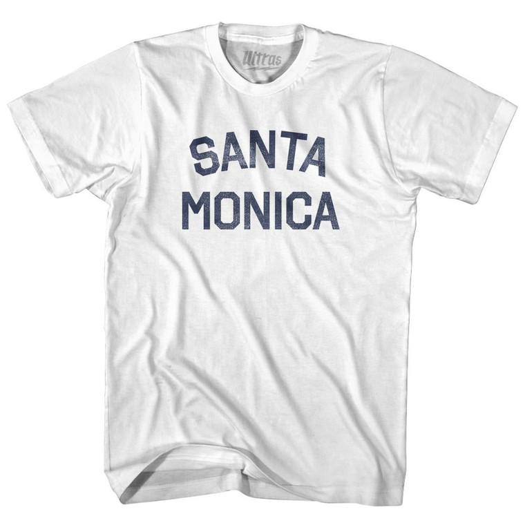 Santa Monica Womens Cotton Junior Cut T-Shirt - White