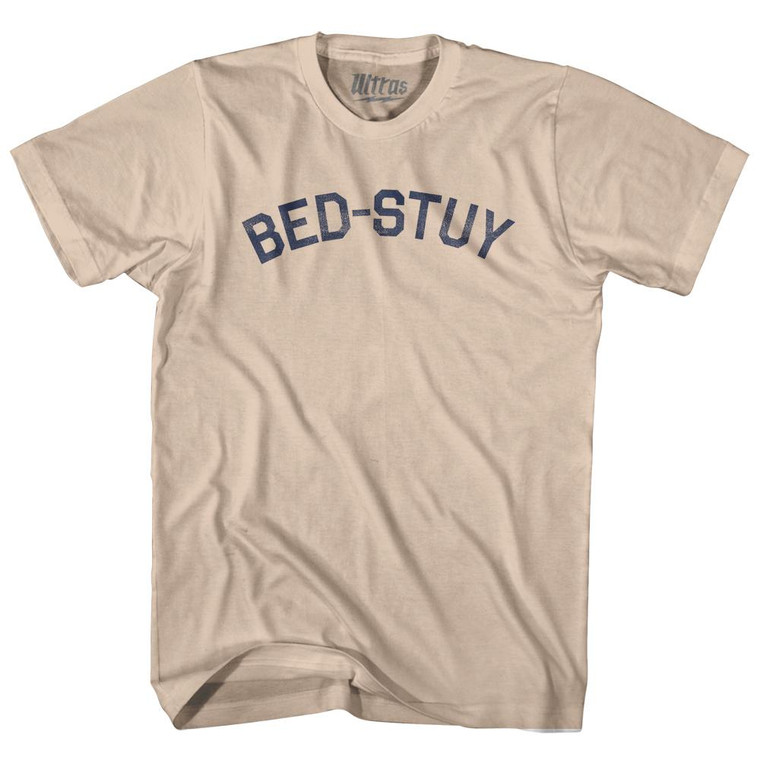 Bed Stuy Adult Cotton T-Shirt-Creme
