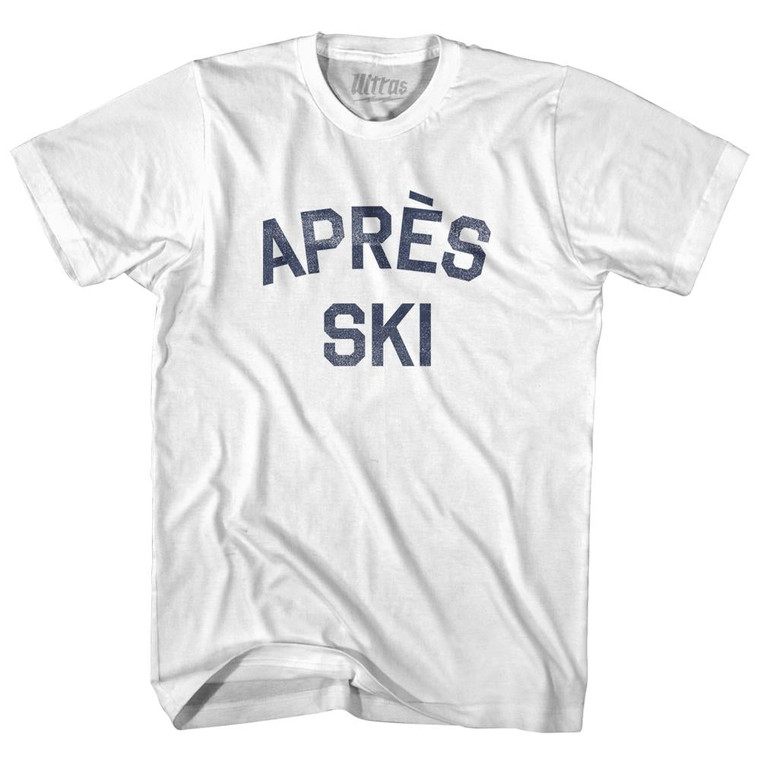 Apres Ski Adult Cotton T-Shirt - White