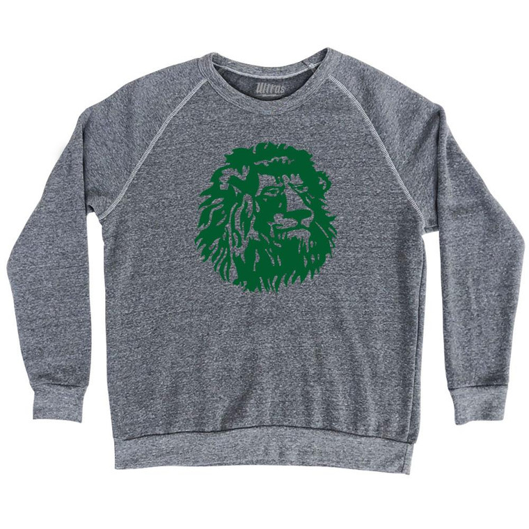 Cameroon Lion Adult Tri-Blend Sweatshirt - Athletic Grey