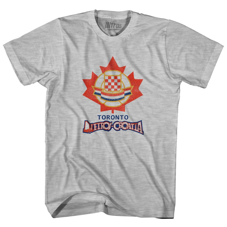 Toronto Metros Croatia Adult Cotton T-Shirt - Grey Heather