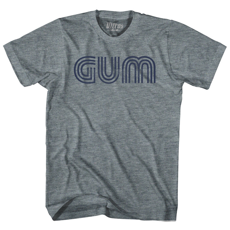 Agana GUM Airport Womens Tri-Blend Junior Cut T-Shirt - Athletic Grey