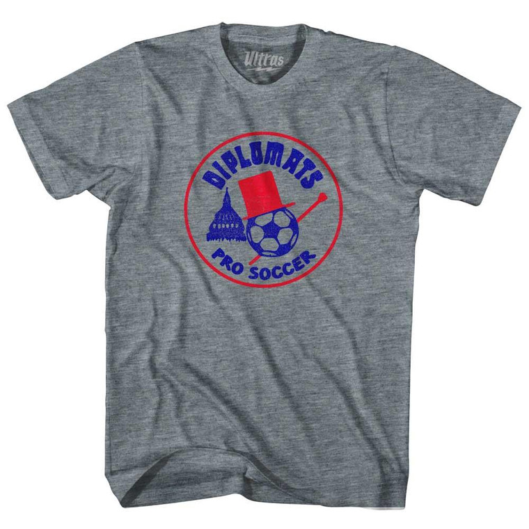 Diplomats Soccer Pro Soccer Adult Tri-Blend T-Shirt - Athletic Grey