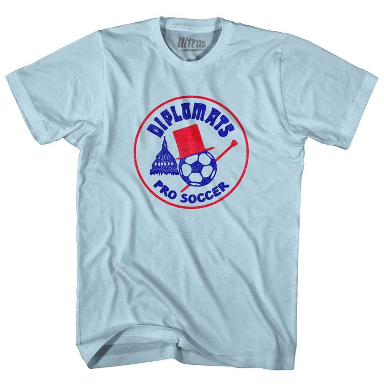 Diplomats Soccer Pro Soccer Adult Cotton T-Shirt - Light Blue