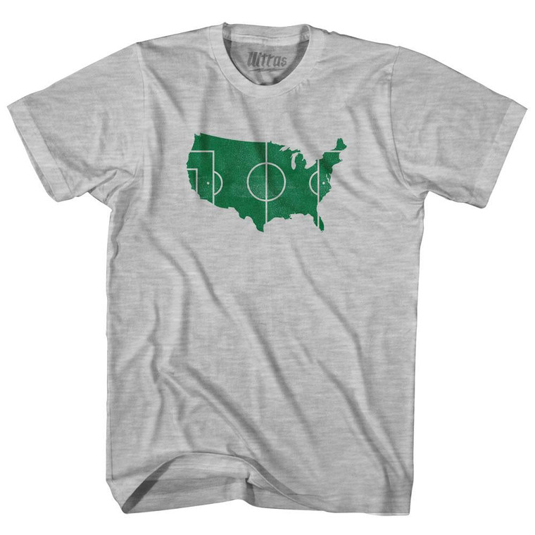 American Pitch Womens Cotton Junior Cut T-Shirt-Grey Heather