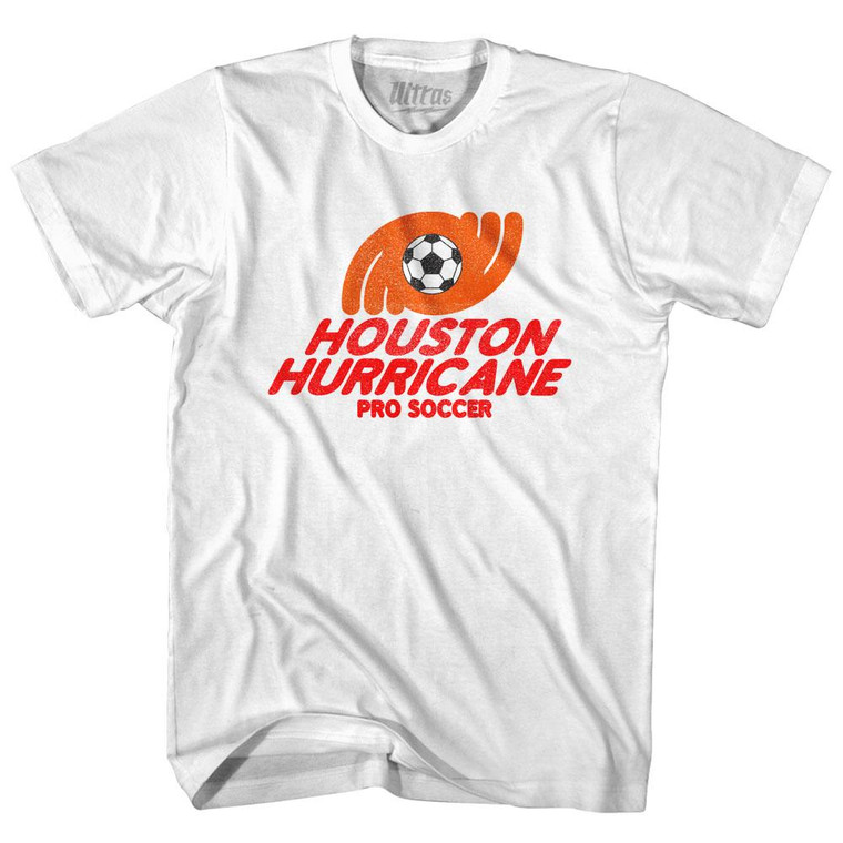 Houston Hurricane Womens Cotton Junior Cut T-Shirt-White