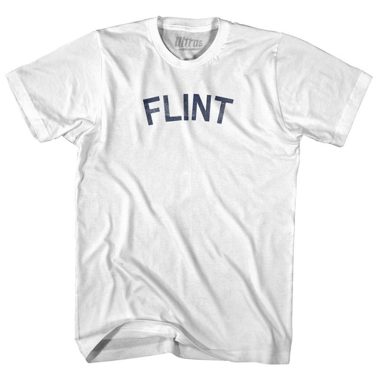 Flint Youth Cotton T-Shirt - White