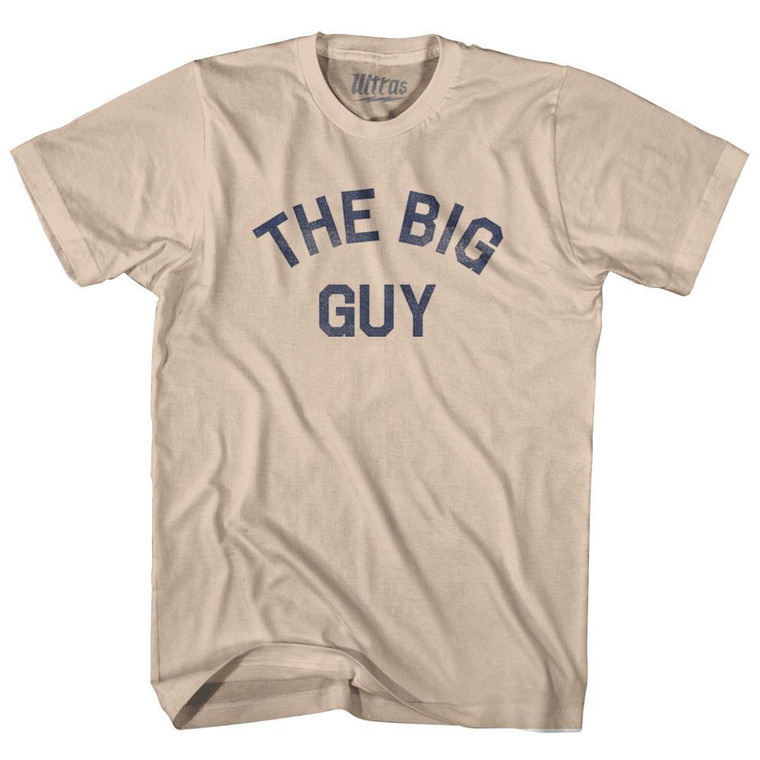 The Big Guy Adult Cotton T-Shirt - Creme