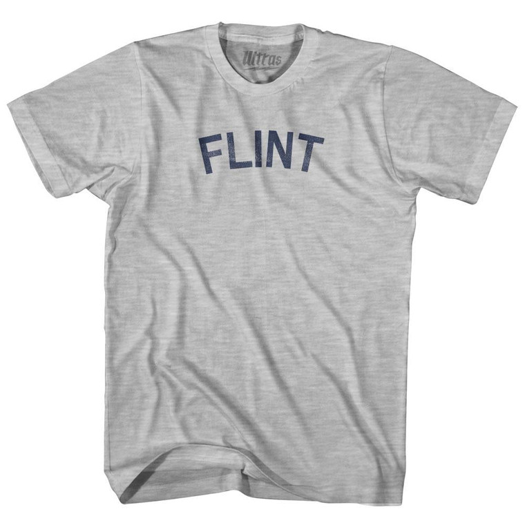 Flint Adult Cotton T-Shirt - Grey Heather