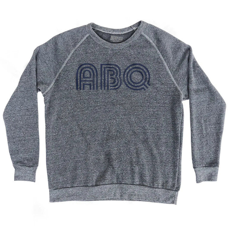 Albuquerque ABQ Airport Adult Tri-Blend Sweatshirt - Athletic Grey